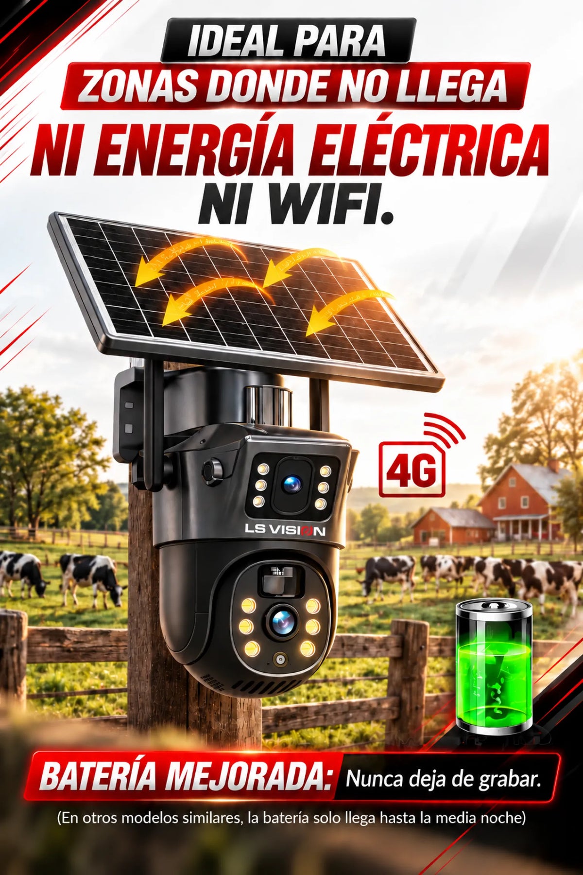CÁMARA SOLAR DOBLE LENTE
