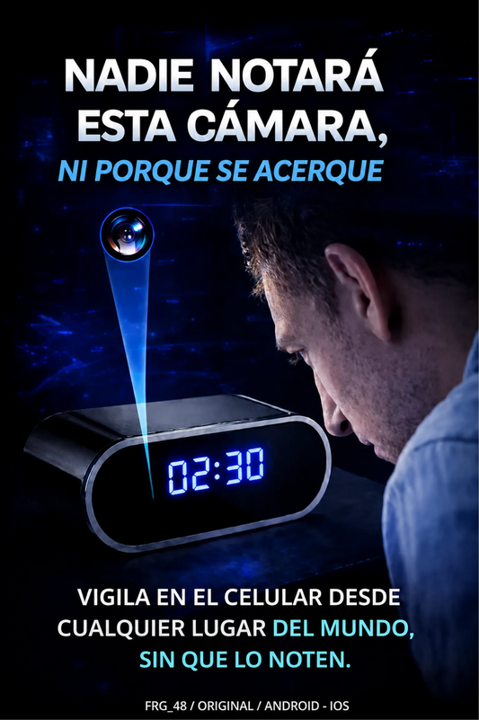 CÁMARA 100% INVISIBLE OCULTA EN RELOJ DESPERTADOR